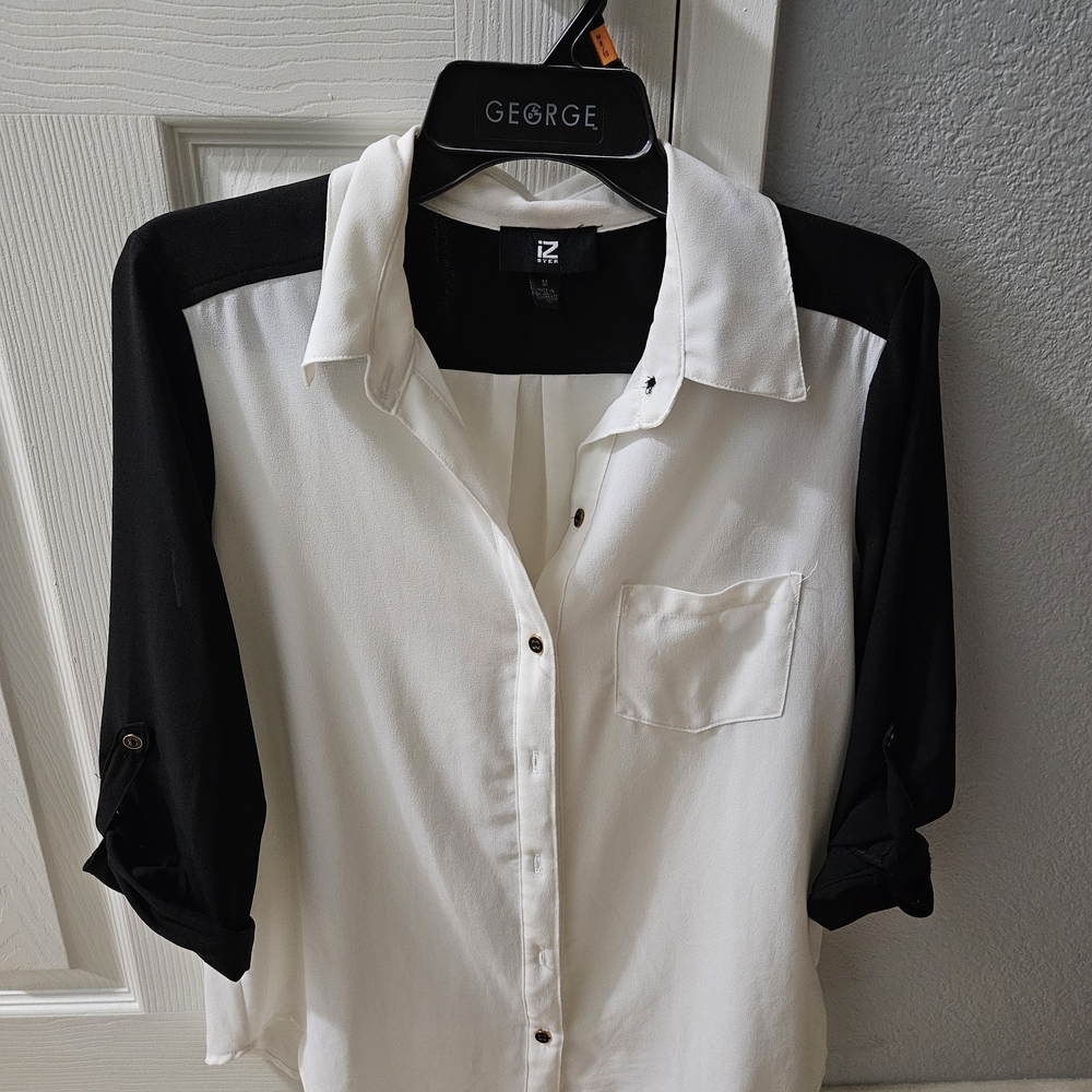 George Monochrome Contrast Blouse